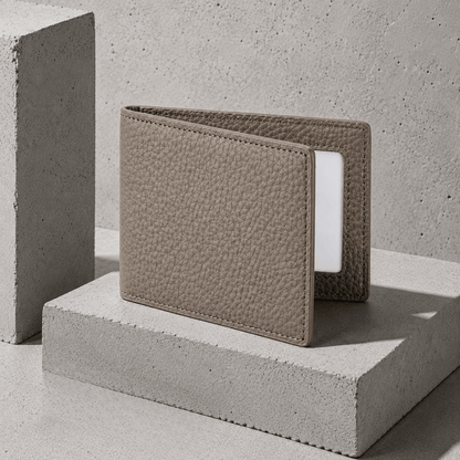 Porte-Cartes Homme Cuir Fin à Fenêtre Transparente
