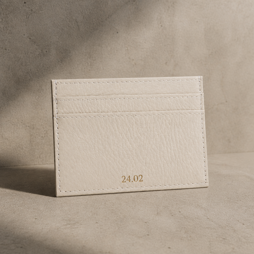 Porte-Cartes Homme Cuir Grainé Personnalisé à Graver
