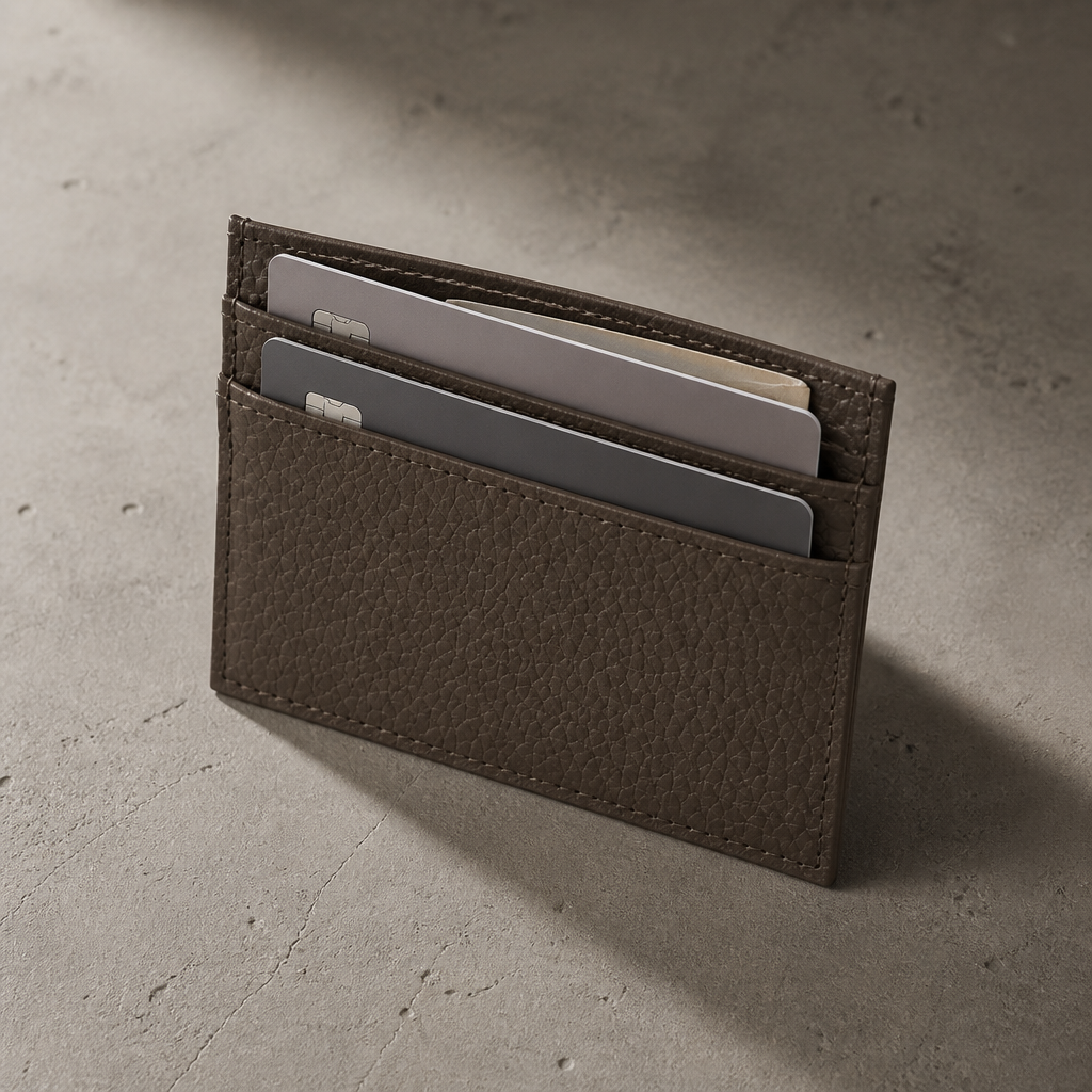 Porte-Cartes Homme Cuir Grainé Personnalisé à Graver