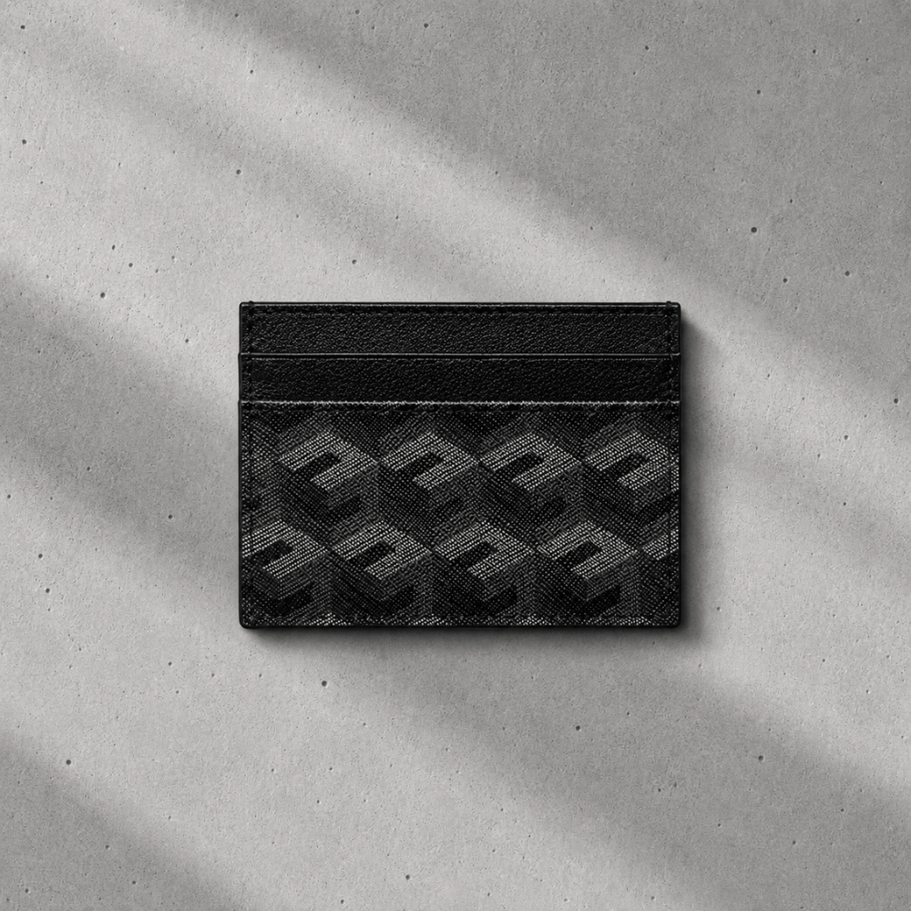 Porte-Cartes Homme Cuir Luxe Slim à Monogramme