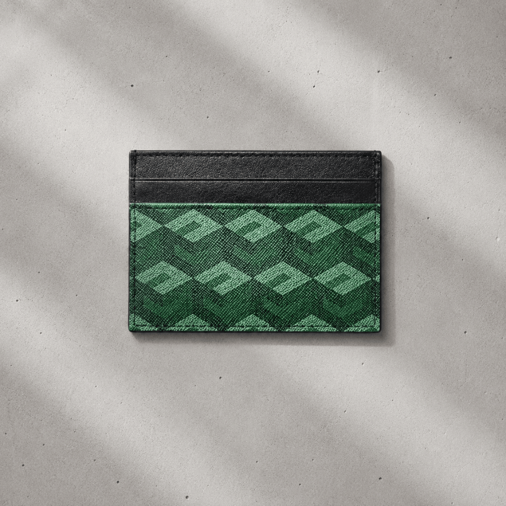Porte-Cartes Homme Cuir Luxe Slim à Monogramme