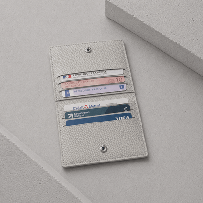 Porte-Cartes Homme en Cuir de Vache Véritable à Rabat