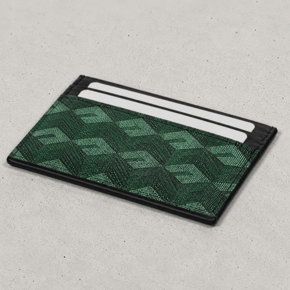 Porte-Cartes Homme Cuir Luxe Slim à Monogramme