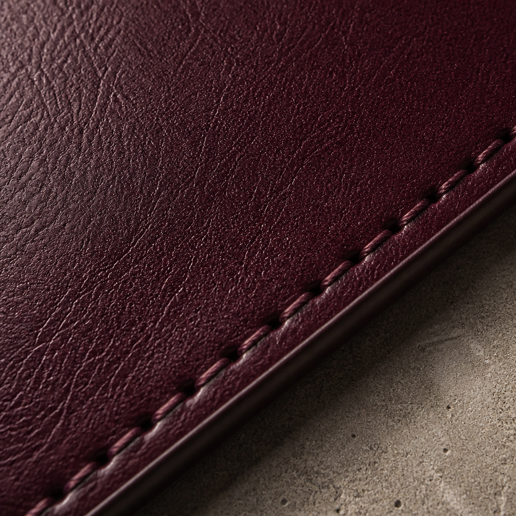 Porte-Cartes Homme Cuir Véritable Vertical à Poche Avant