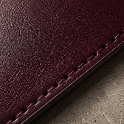 Porte-Cartes Homme Cuir Véritable Vertical à Poche Avant
