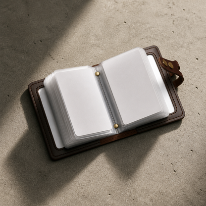 Porte-Cartes Homme Format Classeur à Pochettes