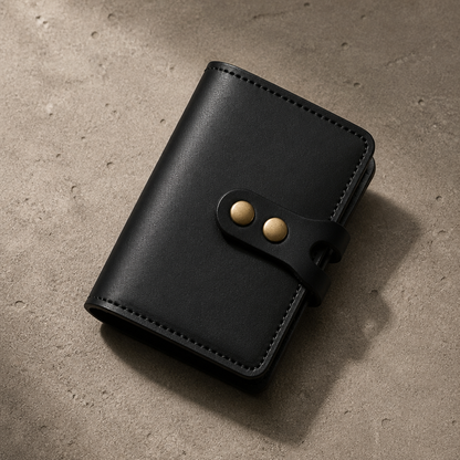 Porte-Cartes Homme Format Classeur à Pochettes