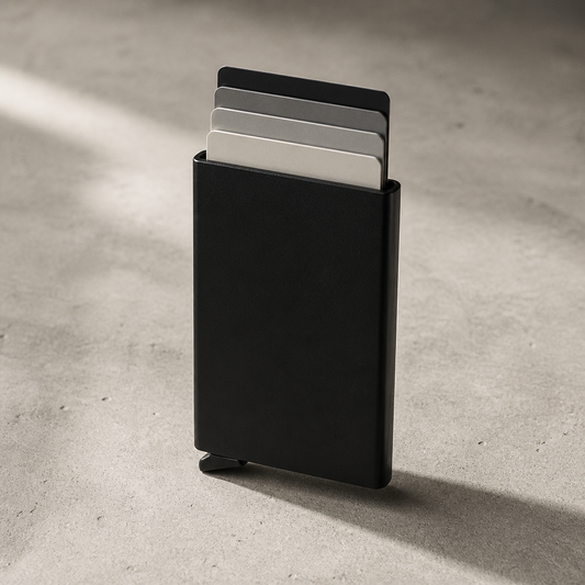 Porte-Cartes Homme Métal Anodisé RFID Slim Design