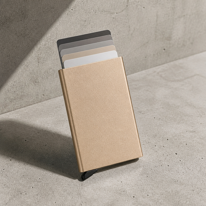 Porte-Cartes Homme Métal Anodisé RFID Slim Design