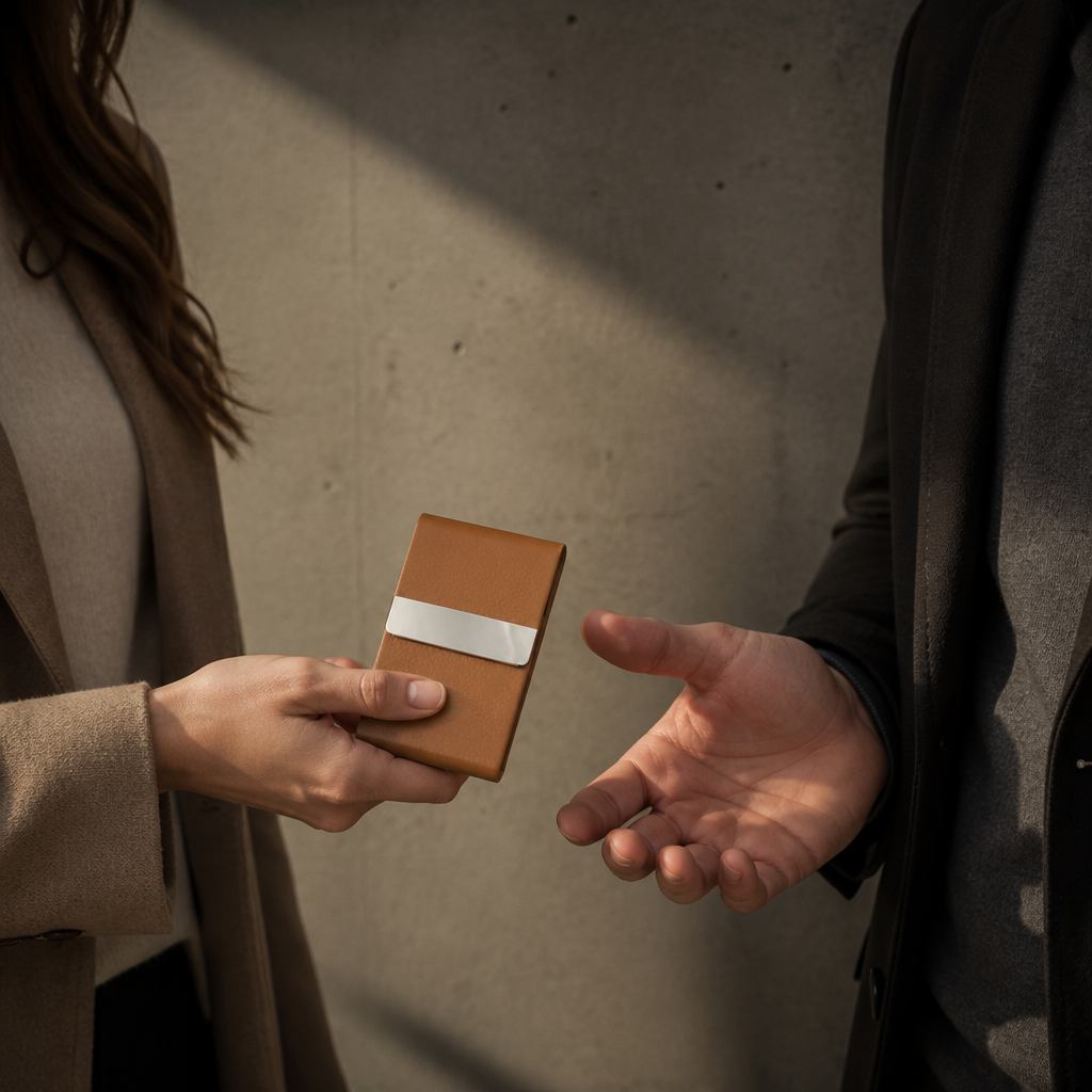 Porte-Cartes Homme Personnalisé Gravure Initiales