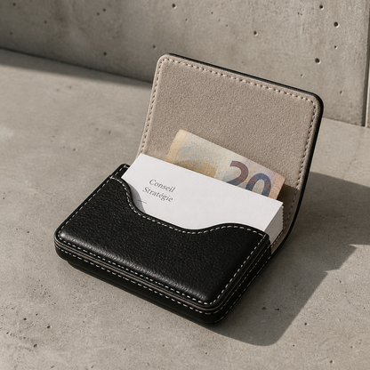 Porte-Cartes Homme Personnalisé Magnétique à Graver
