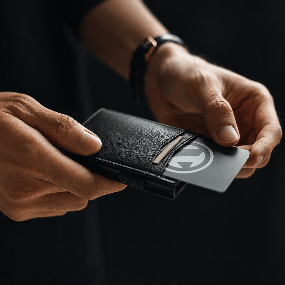 Porte-Cartes Homme RFID Automatique en Aluminium