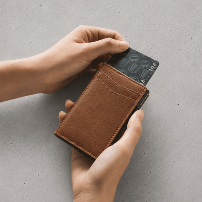 Porte-Cartes Homme RFID Automatique en Aluminium