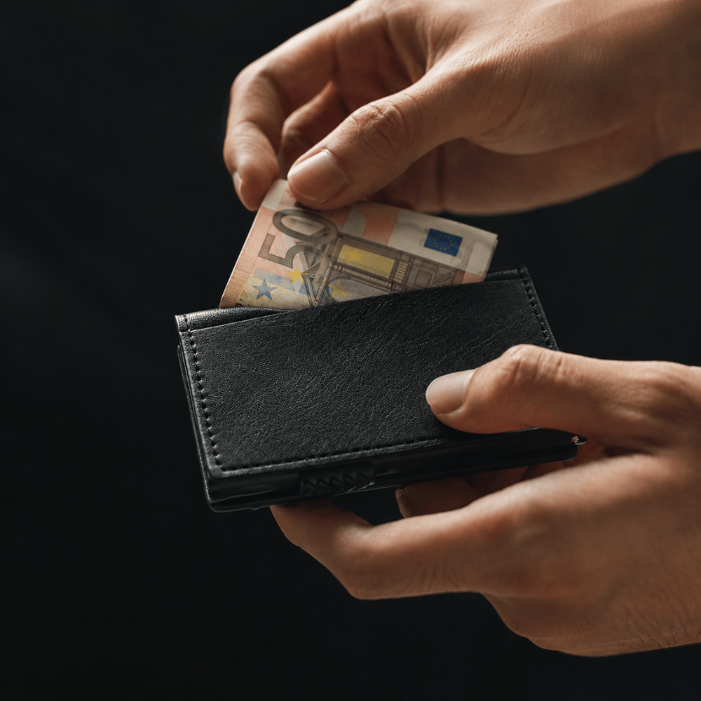 Porte-Cartes Homme RFID Automatique en Aluminium