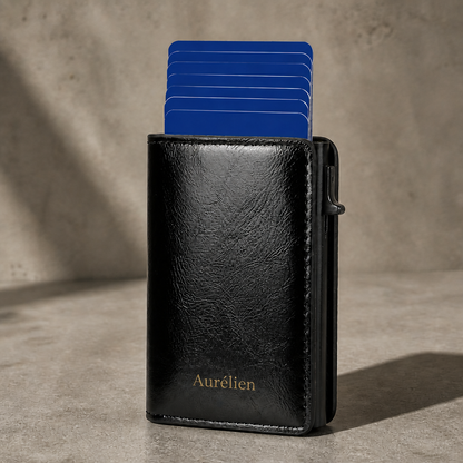 Porte-Cartes Homme RFID Personnalisé à Graver