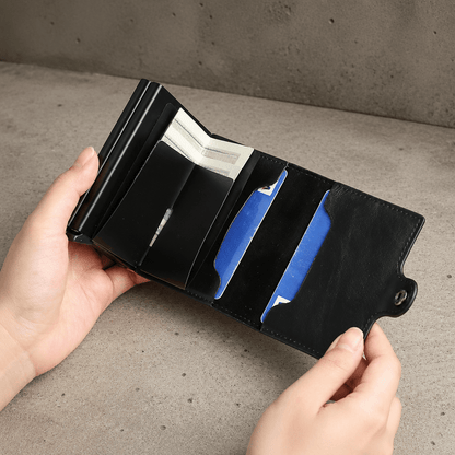 Porte-Cartes Homme Sécurisé RFID Boîtier Aluminium