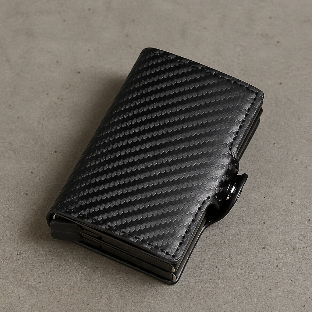 Porte-Cartes Homme Sécurisé RFID Boîtier Aluminium