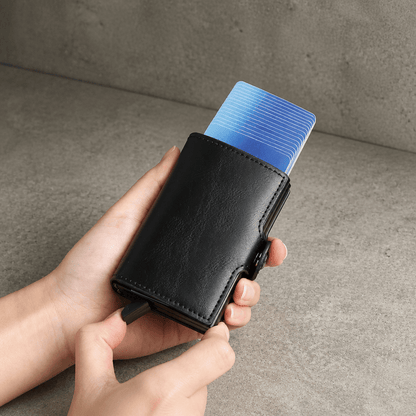 Porte-Cartes Homme Sécurisé RFID Boîtier Aluminium
