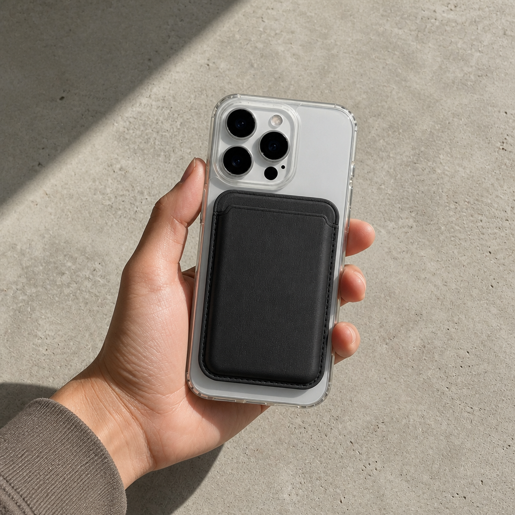 Porte-Cartes MagSafe Homme Personnalisé Gravé