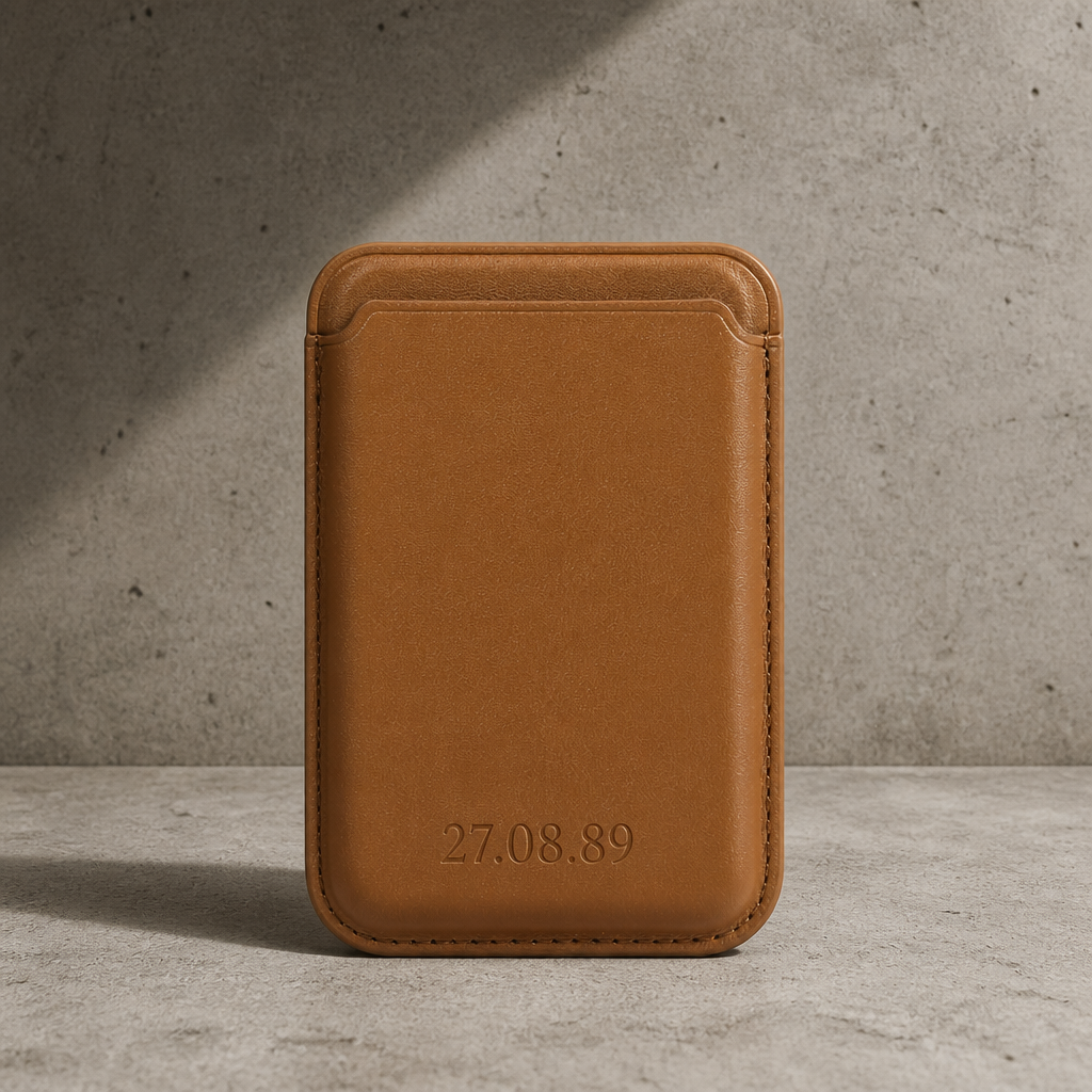 Porte-Cartes MagSafe Homme Personnalisé Gravé