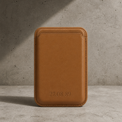 Porte-Cartes MagSafe Homme Personnalisé Gravé