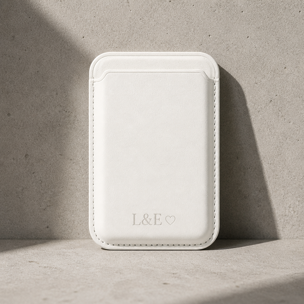 Porte-Cartes MagSafe Homme Personnalisé Gravé