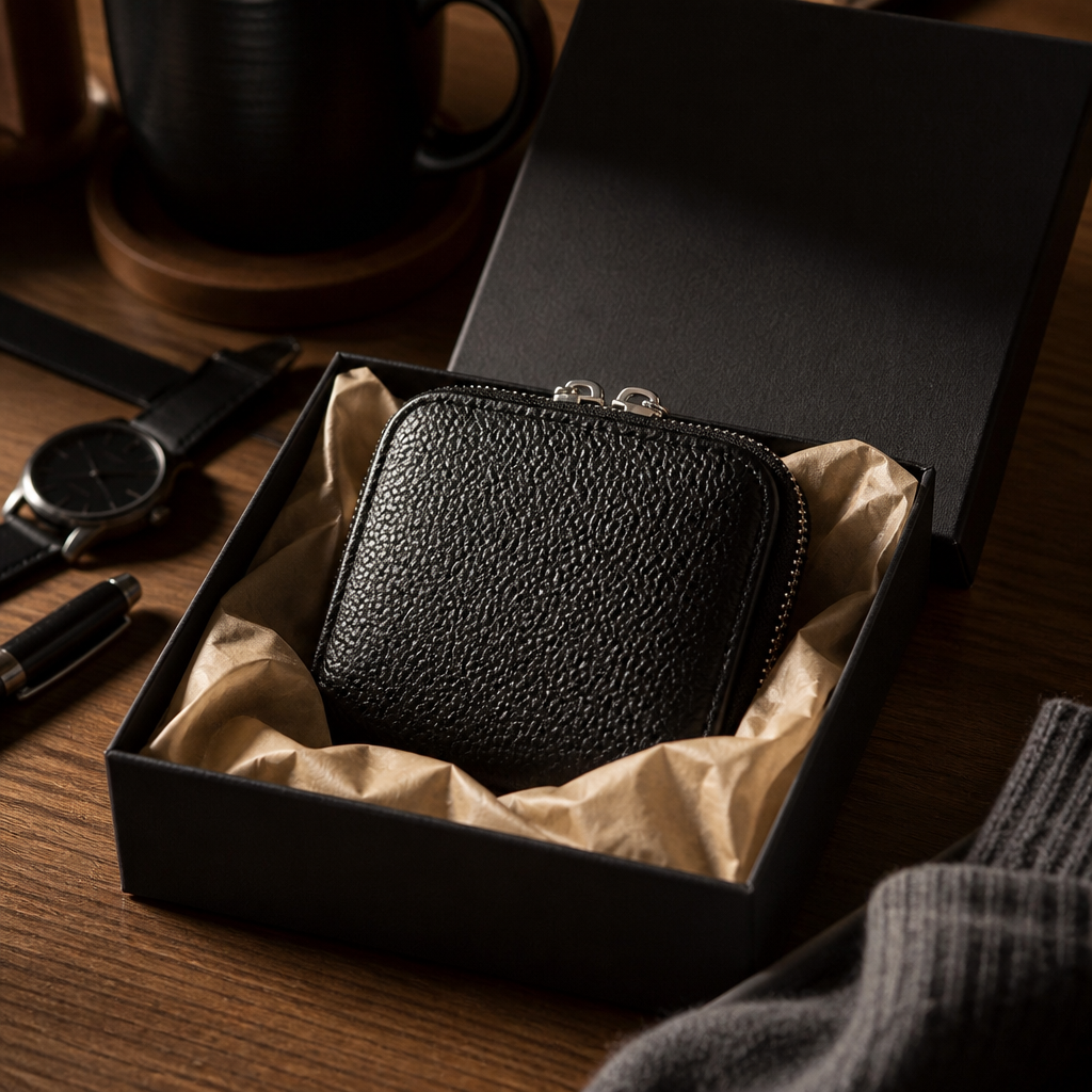 Porte-Monnaie Homme Cuir Véritable Format Poche