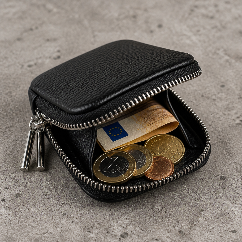 Porte-Monnaie Homme Cuir Véritable Format Poche