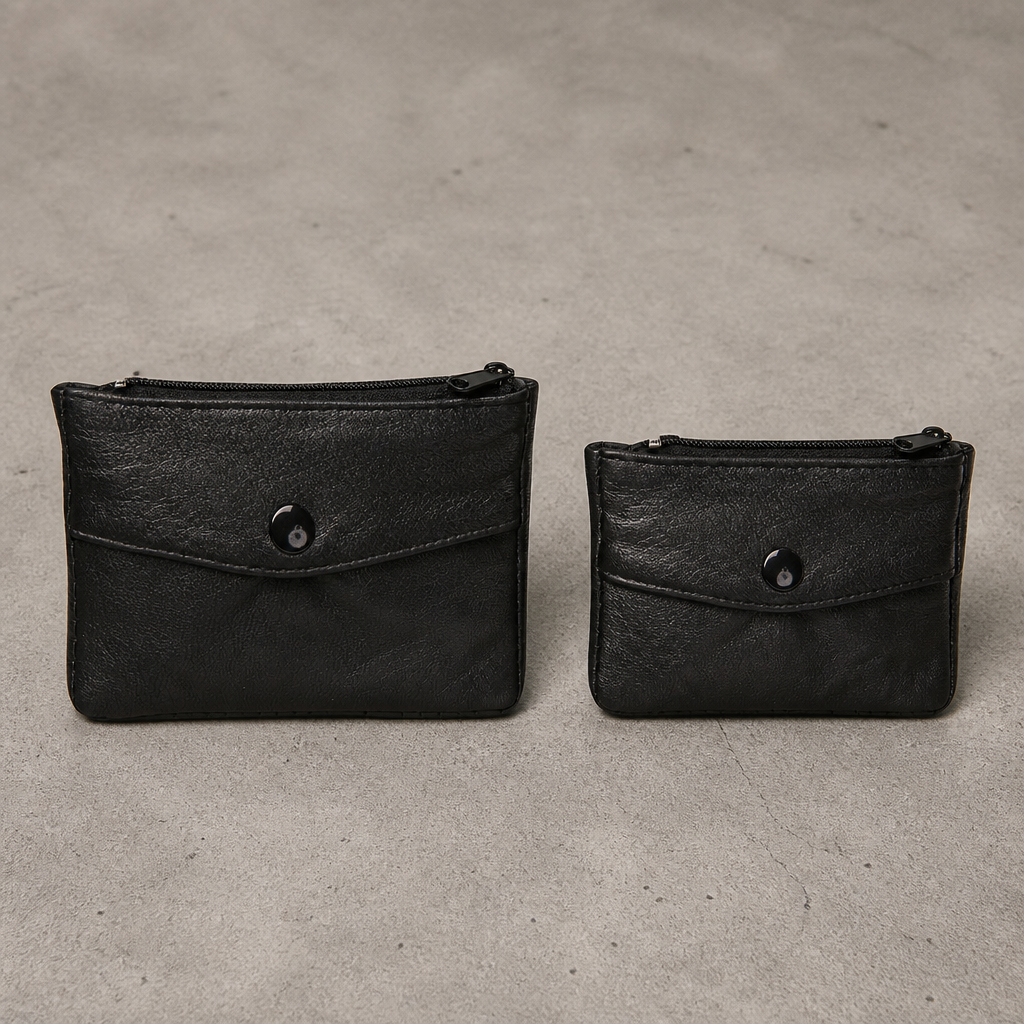 Porte-Monnaie Homme en Cuir Souple, Petit ou Grand