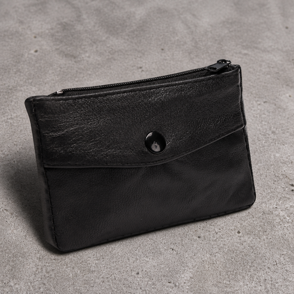Porte-Monnaie Homme en Cuir Souple, Petit ou Grand