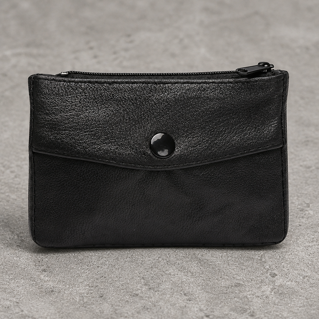 Porte-Monnaie Homme en Cuir Souple, Petit ou Grand