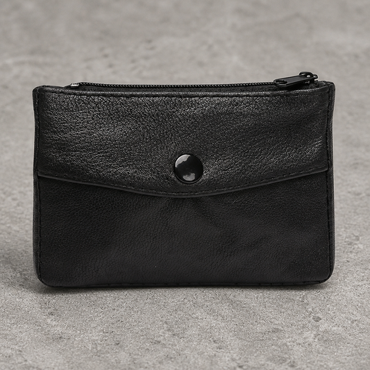 Porte-Monnaie Homme en Cuir Souple, Petit ou Grand