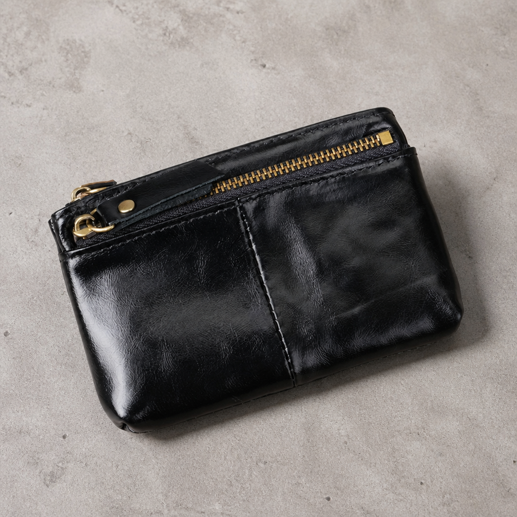 Porte-Monnaie Homme Long en Cuir Véritable