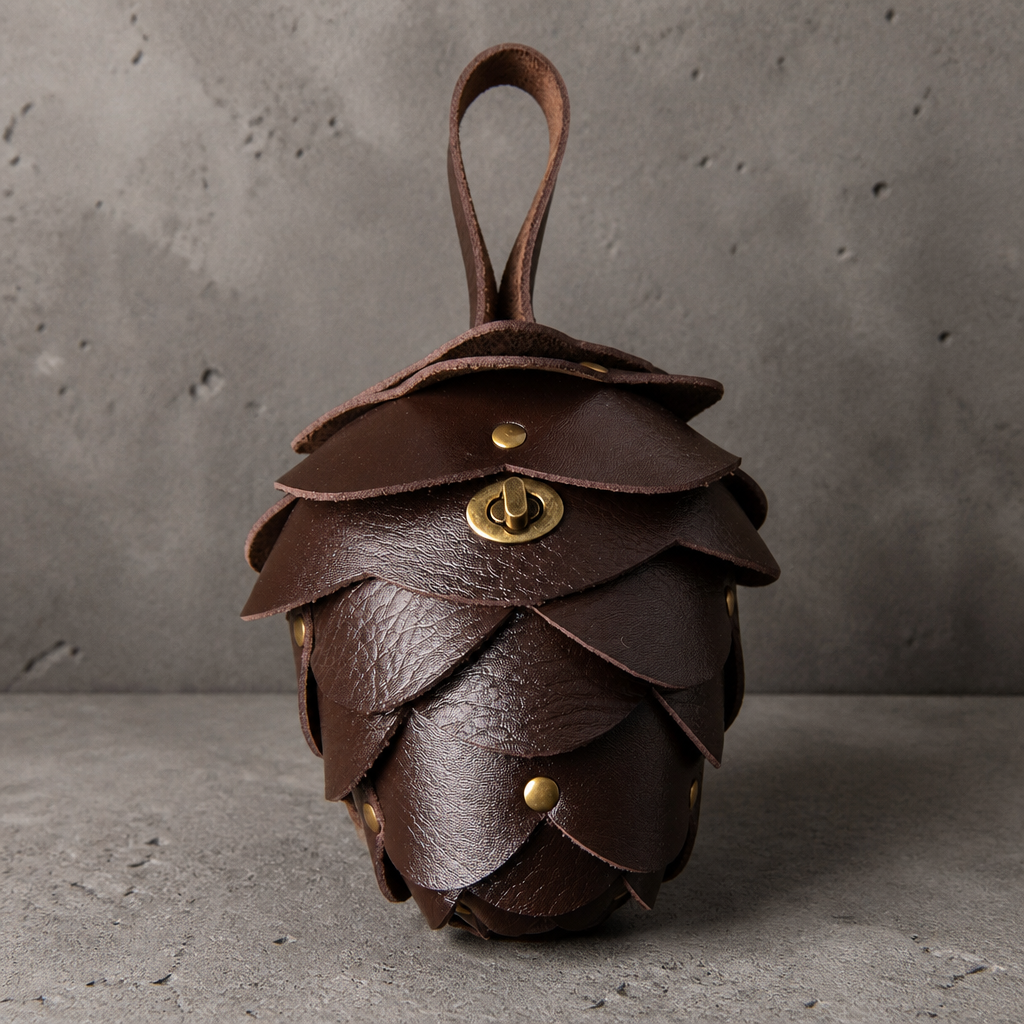 Porte Monnaie Original Homme en Forme de Pomme de Pin