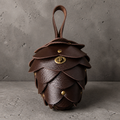 Porte Monnaie Original Homme en Forme de Pomme de Pin