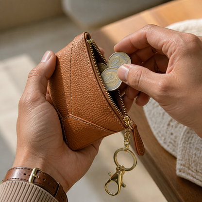 Porte-Monnaie Personnalisé Homme en Cuir à Graver