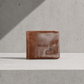 Portefeuille Cuir Homme Personnalisé Compact Zippé