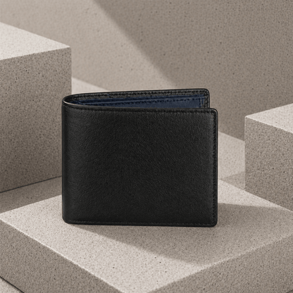 Portefeuille Homme Cuir Slim 10 Cartes RFID Porte-Monnaie