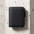 Portefeuille Cuir Homme Compact Zippé Porte-Monnaie RFID
