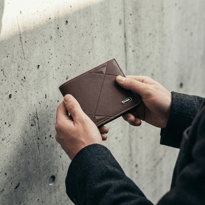 Portefeuille Homme Aspect Cuir 2 Volets Compact