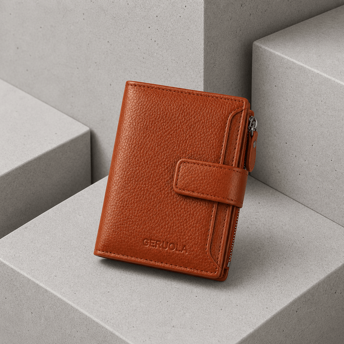 Portefeuille Homme Cuir 3 Volets Vachette Anti-RFID