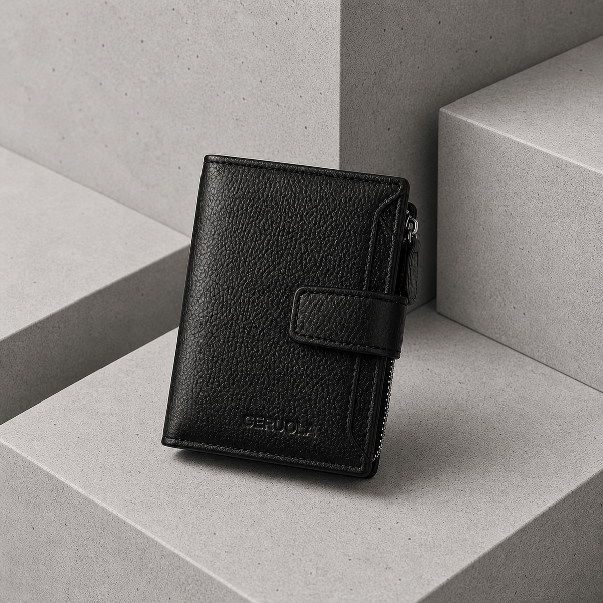 Portefeuille Homme Cuir 3 Volets Vachette Anti-RFID