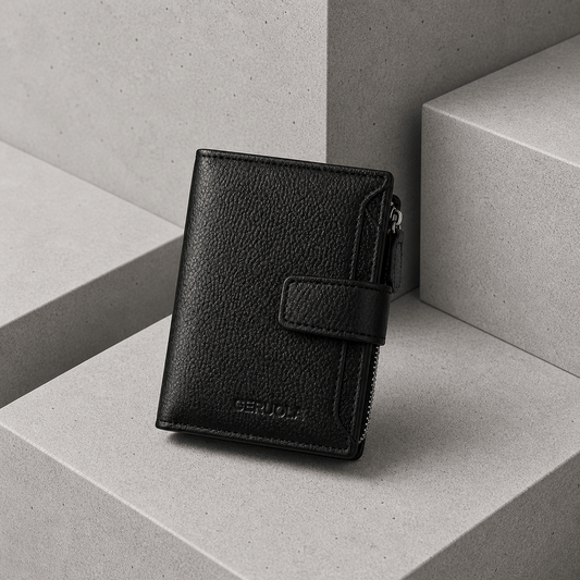Portefeuille Homme Cuir 3 Volets Vachette Anti-RFID