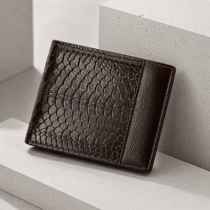 Portefeuille Homme Cuir Véritable Vachette RFID Compact
