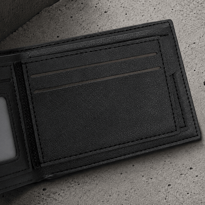 Portefeuille Homme Fin Grainé Bouton-Pression
