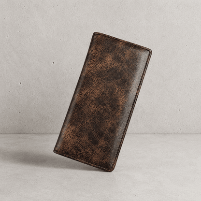 Portefeuille Homme Grand Format Long Vintage