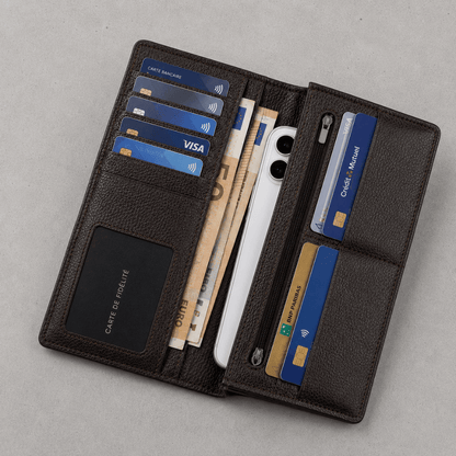 Portefeuille Homme Grand Format Long Vintage