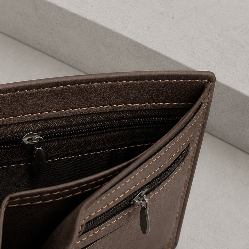Portefeuille Homme Personnalisable Prénom et Date