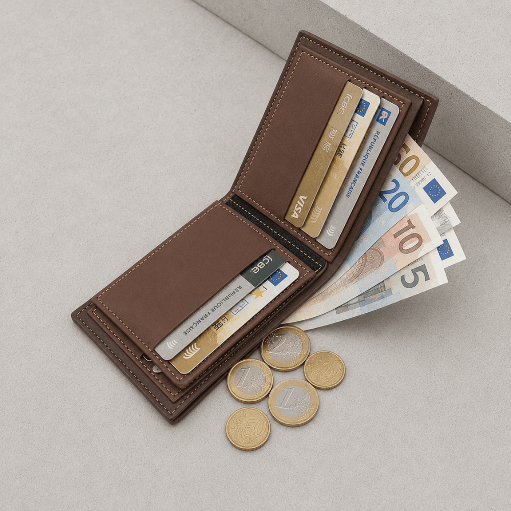 Portefeuille Homme Personnalisable Prénom et Date