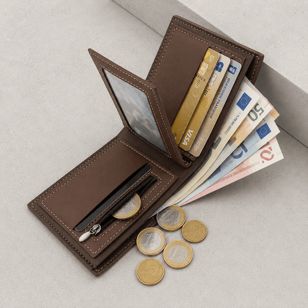 Portefeuille Homme Personnalisable Prénom et Date